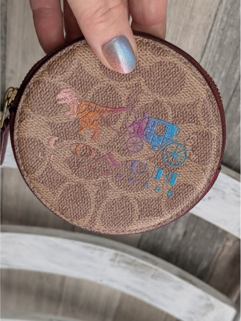 Coach Glitter Rexy coun wallet